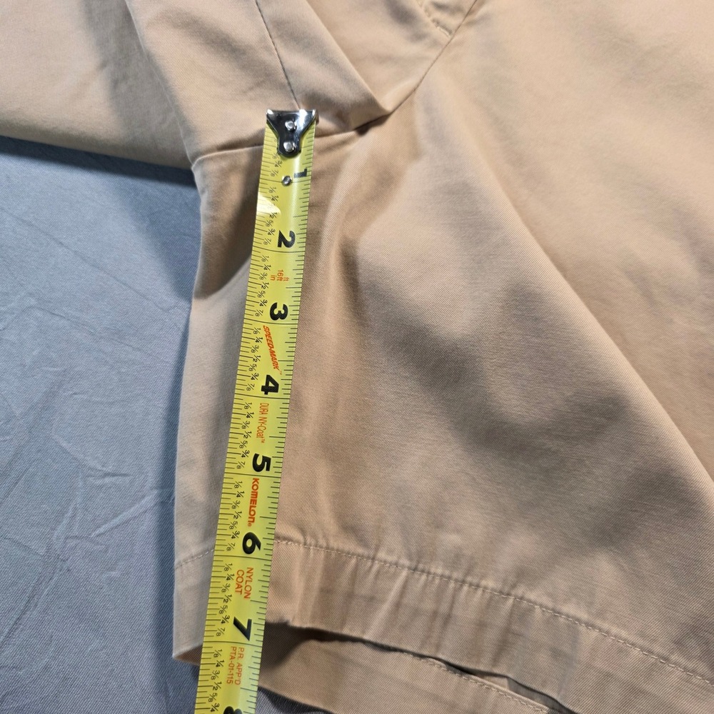 Talbots Womens Khaki Chino‎ Shorts Size 6 Tan Cotton Stretch Mid Rise - Picture 5 of 11
